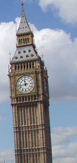 Big Ben, berömt klocktorn i London Big Ben, berömt klocktorn i London