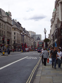 Regent Street i London London reseguide, allt för turister till London