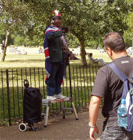 Speakers Corner i Hyde Park i London